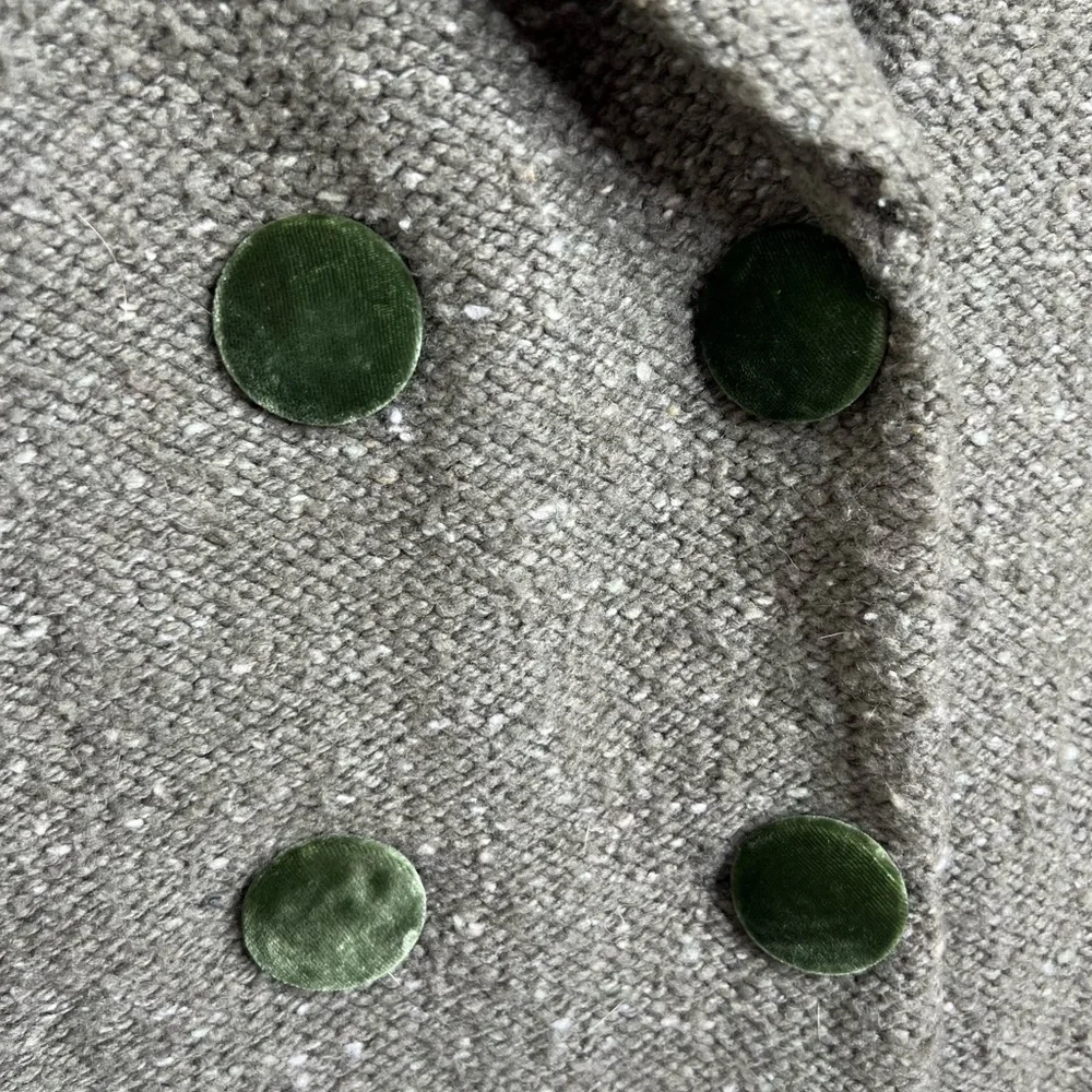 Anthropologie Olive Green Wool Blend Blazer - Picture 2 of 12